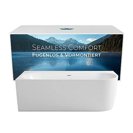 Calmwaters  Freistehende Badewanne Seamless Comfort