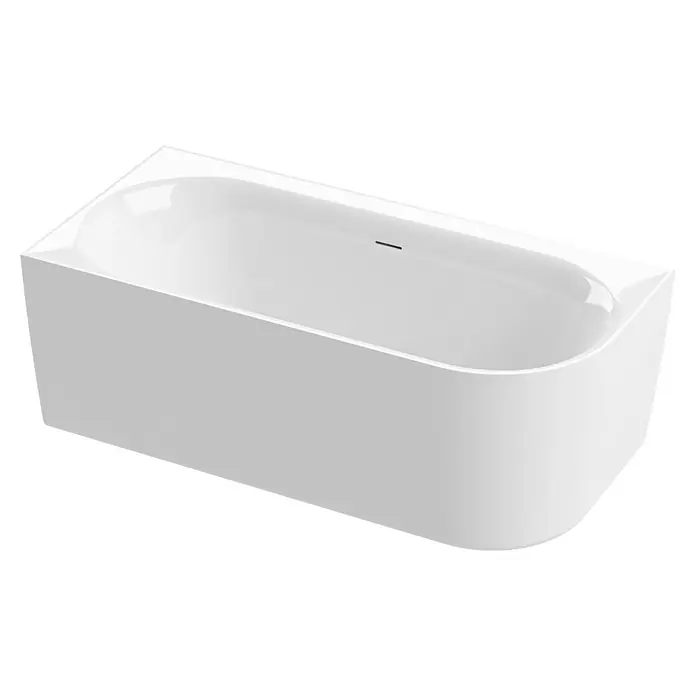 Calmwaters Freistehende Badewanne Seamless Comfort - Sanitäracryl, Weiß - Weisse Badewanne mit modernem Design, ideal für stilvolle Badezimmer. Die klare Formgebung sorgt für Entspannung.