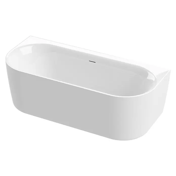 Calmwaters Freistehende Badewanne Seamless Comfort - L x B: 180 x 80 cm, Sanitäracryl, Weiß - Elegante, freistehende Badewanne in Weiß. Das moderne Design macht diese Badewanne zum Highlight in jedem Badezimmer.