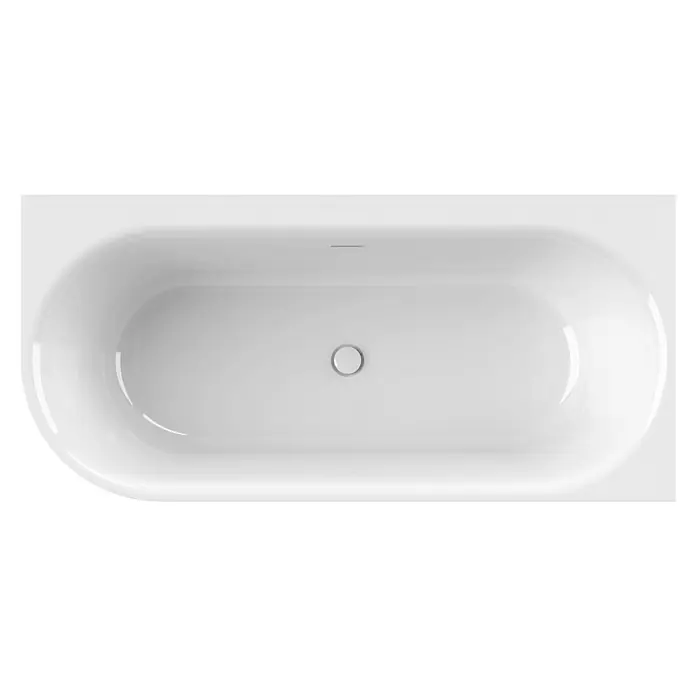 Calmwaters Freistehende Badewanne Seamless Comfort - Sanitäracryl, Weiß - Helle, moderne Badewanne in ovaler Form, ideal für ein entspannendes Badeerlebnis. Das schlichte Design fügt sich nahtlos in jedes Badezimmer ein.