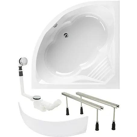 Calmwaters  Eckbadewanne Curved Wellness