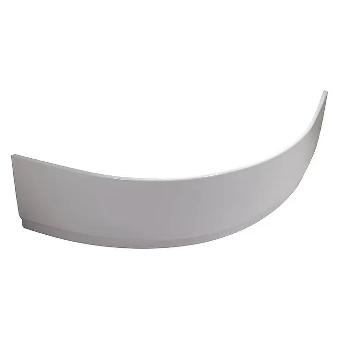 Calmwaters Eckbadewanne Curved Wellness - L x B: 150 x 150 cm, Sanitäracryl, Weiß - Produktabbildung eines weißen Kotflügels für ein Fahrzeug, der eine elegante Kurve aufweist und für eine dynamische Optik sorgt.