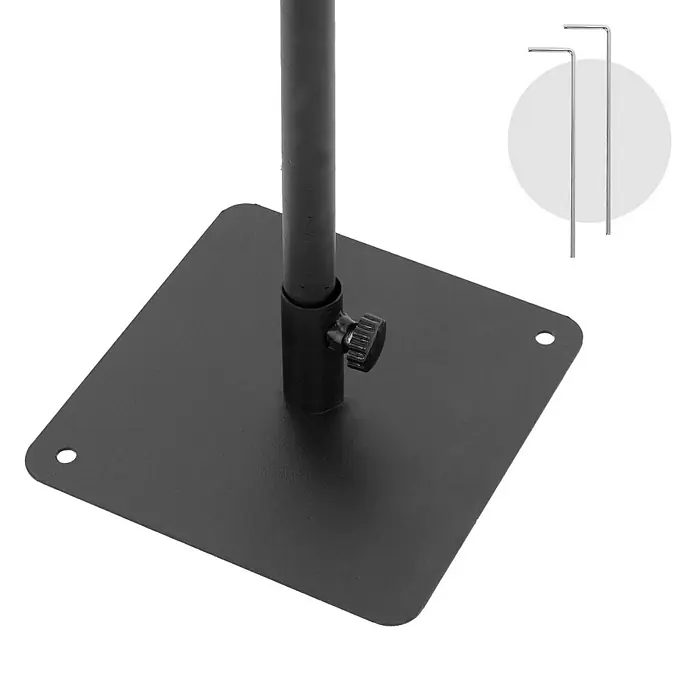 ECD Germany Künstlicher Weihnachtsbaum Leuchtbaum mit 240 LEDs inkl. Timer für Innen & Außen IP44 Warmweiß - Black, LED-Beleuchtung - Schwarzer Metallständer mit quadratischer Basis und zwei Stiften zur Befestigung. Ideal für Schilder oder andere Präsentationen.