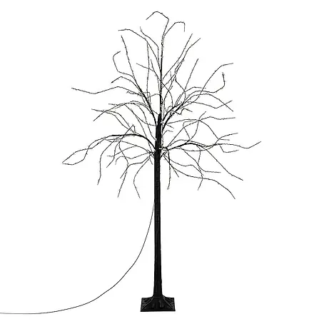 ECD Germany  Künstlicher Weihnachtsbaum Leuchtbaum mit 600 LEDsfür Innen & AußenWarmweiß