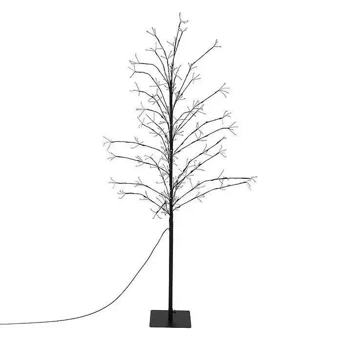 ECD Germany Künstlicher Weihnachtsbaum Leuchtbaum mit 360 LEDs inkl. Timer für Innen & Außen IP44 Warmweiß - Höhe: 150 cm, Black, LED-Beleuchtung - Dekorativer LED-Baum für den Innenbereich. Der Baum hat eine Höhe und ist mit warmweißen LEDs bestückt. Ideal als stimmungsvolle Beleuchtung.