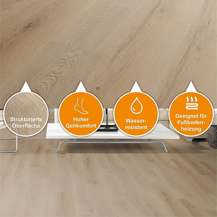 b!design Vinylvloer SPC Eiken Polaris (Eiche Polaris, Planken, 1.220 x 182 x 3,5 mm) | BAUHAUS