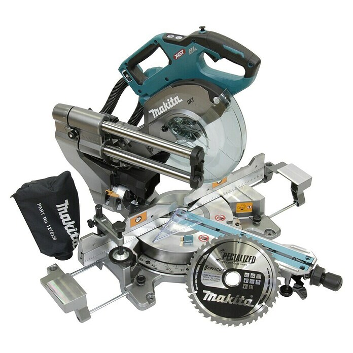 Makita XGT 40V max. Ingletadora de batería LS002G (40 V, Sin batería, 4.800 r.p.m.) | BAUHAUS