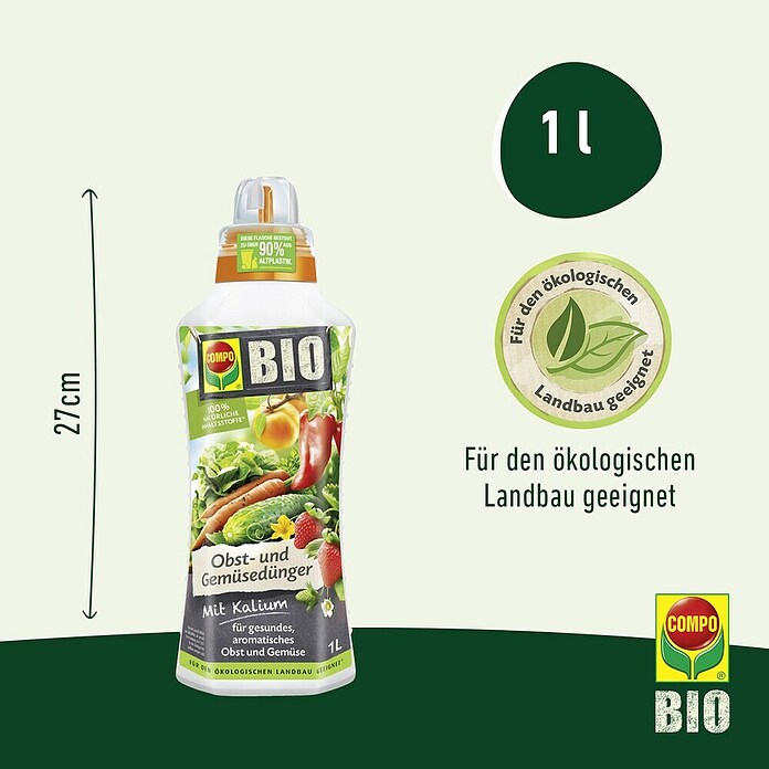 Compo Bio-Obst- & Gemüsedünger (1 l) | BAUHAUS