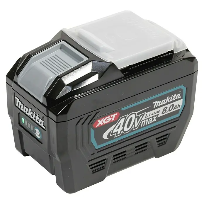 Makita XGT 40V max. Akku BL4080F - 40 V, 8 Ah, Li-Ionen - Makita XGT 40V max 8.0Ah Akku, ein leistungsstarker und langlebiger Akku für eine Vielzahl von kabellosen Elektrowerkzeugen von Makita.
