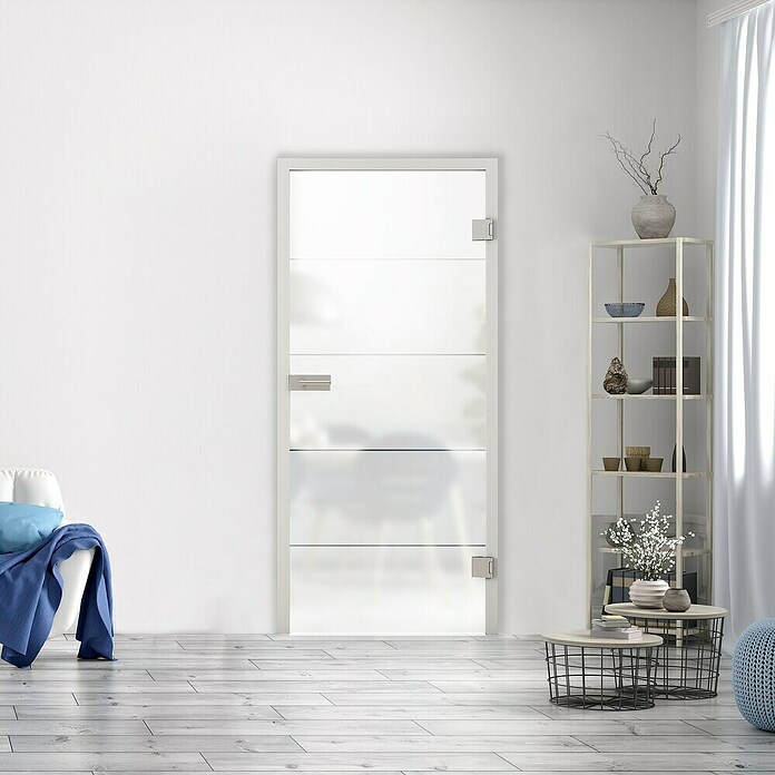 Diamond Doors Glasdrehtür DD 503 (B x H: 821 x 2 013 mm, DIN Rechts, Einscheibensicherheitsglas (ESG)) | BAUHAUS