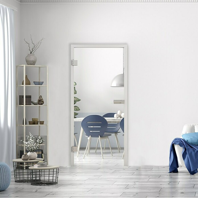 Diamond Doors Glasdrehtür Clear 510 (B x H: 921 x 2 013 mm, DIN Links, Einscheibensicherheitsglas (ESG)) | BAUHAUS
