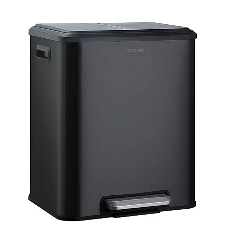 Floordirekt Standard Mülleimer Jack 30 L Schwarz
