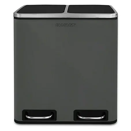 Floordirekt  Standard Mülleimer Felix 2 x 30 L Anthrazit