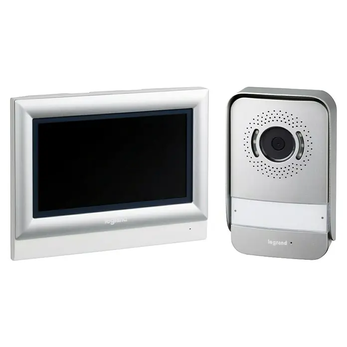 Legrand Videoportero en color Kit - Casa unifamiliar - Sistema de entrada de vídeo Legrand con monitor y cámara para una comunicación doméstica segura.