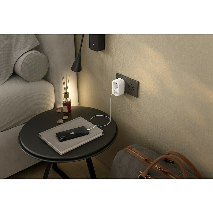 Simon Adaptador USB Combi Blanco (2 conexiones USB)
