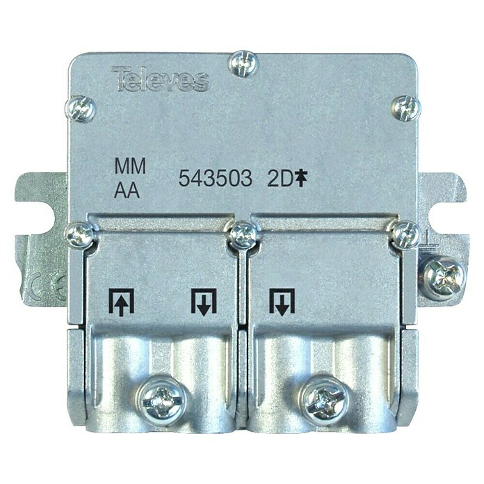 Televés Distribuidor EasyF 2D (x 2, Tipo de conexión: Conector F) | BAUHAUS