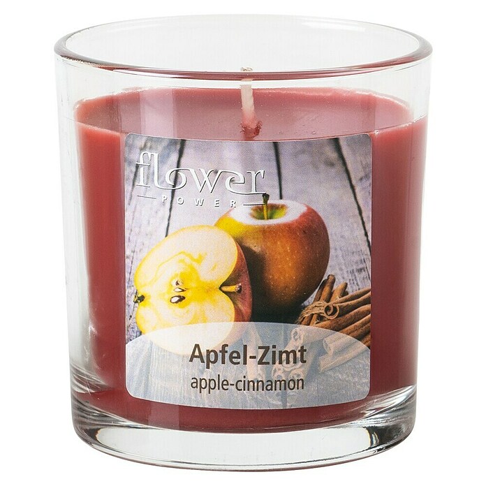 Duftkerze im Glas (Apfel-Zimt, Rot, Brenndauer ca.: 25 h) | BAUHAUS