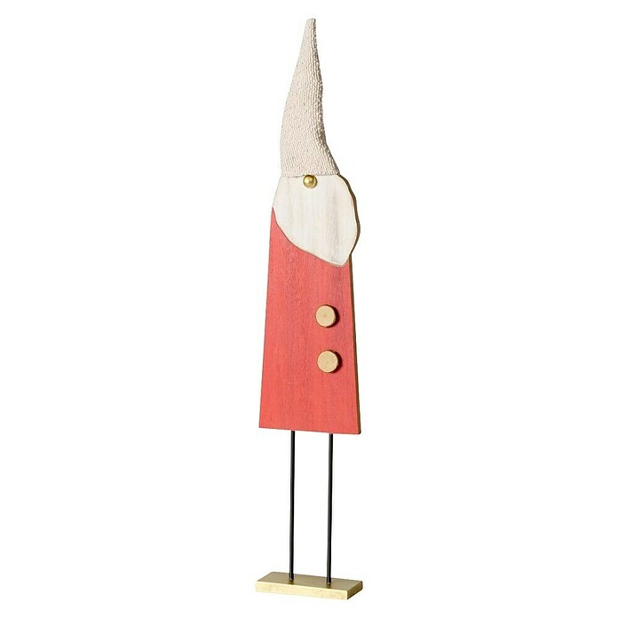 Boltze Dekofigur Gomas (L x B x H: 14 x 6 x 71 cm, Holz, Zwerg, Rot) | BAUHAUS