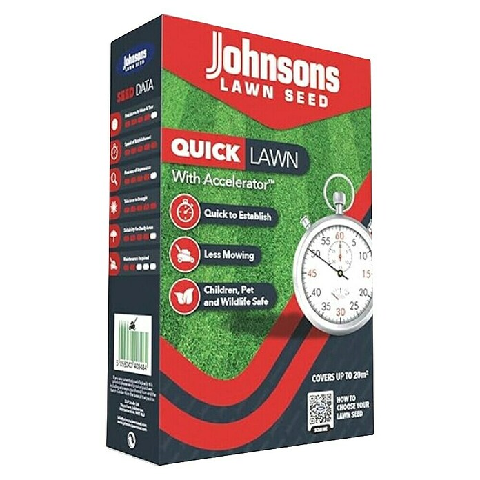 DLF Travna semena Johnsons Quick Lawn  (1 kg, 20 m²) | 8125 - Rasensamen Marke | IBYA - Sämereien | IBY - Sämereien | IB - Grünpflanzen/Sämereien | I - Stadtgarten | BAUHAUS