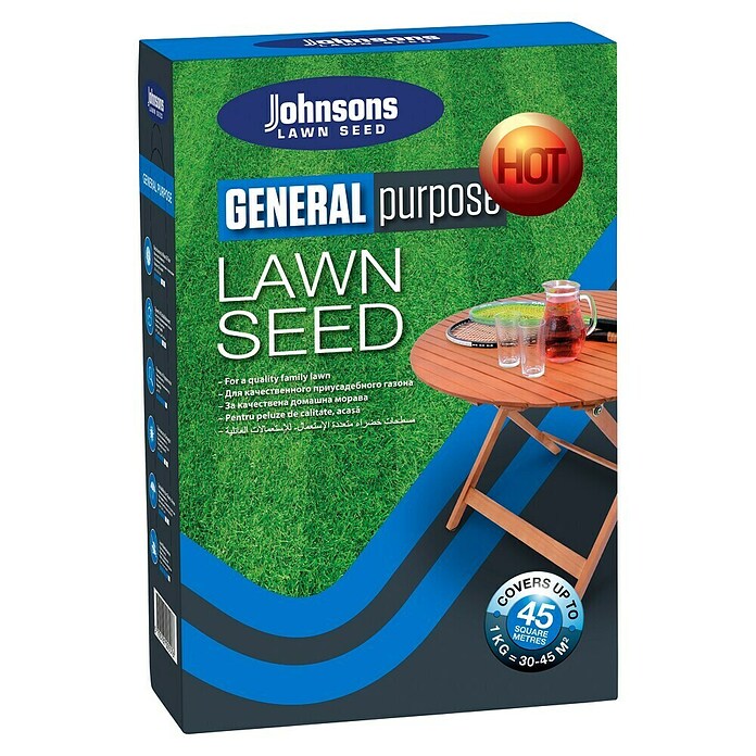DLF Travna semena Johnsons Hot and Dry  (1 kg, 30 m² - 45 m²) | 8125 - Rasensamen Marke | IBYA - Sämereien | IBY - Sämereien | IB - Grünpflanzen/Sämereien | I - Stadtgarten | BAUHAUS