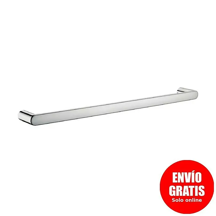 Bath Stage B-Moon Toallero de barra - Ancho: 40 cm, Cromo, Brillante - Toallero cromado, un accesorio de baño elegante y funcional.