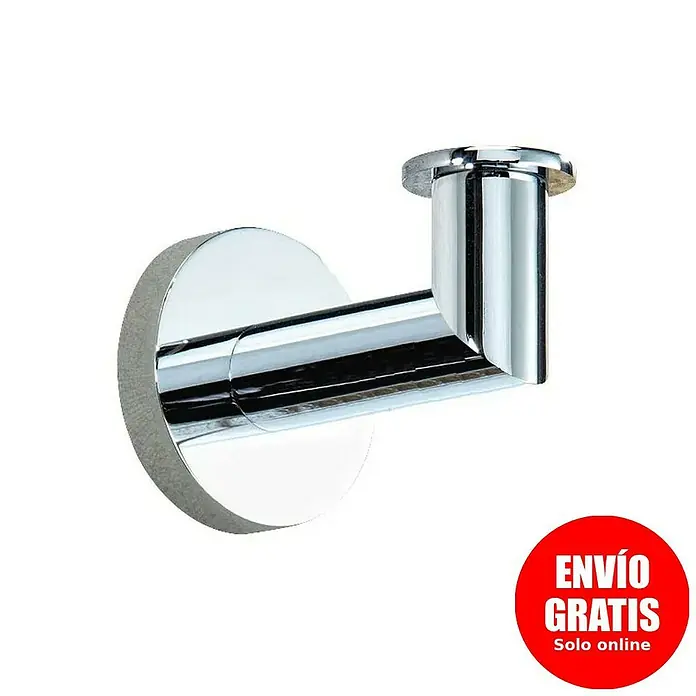 Bath Stage B-Good Toallero de gancho - 1 ud., Cromo, Brillante - Perchero cromado para baños u otras habitaciones. Es robusto y de larga duración.