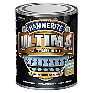 Hammerite Ultima Metall-Schutzlack (RAL 7042, Verkehrsgrau, 750 ml, Matt, Wasserbasiert)