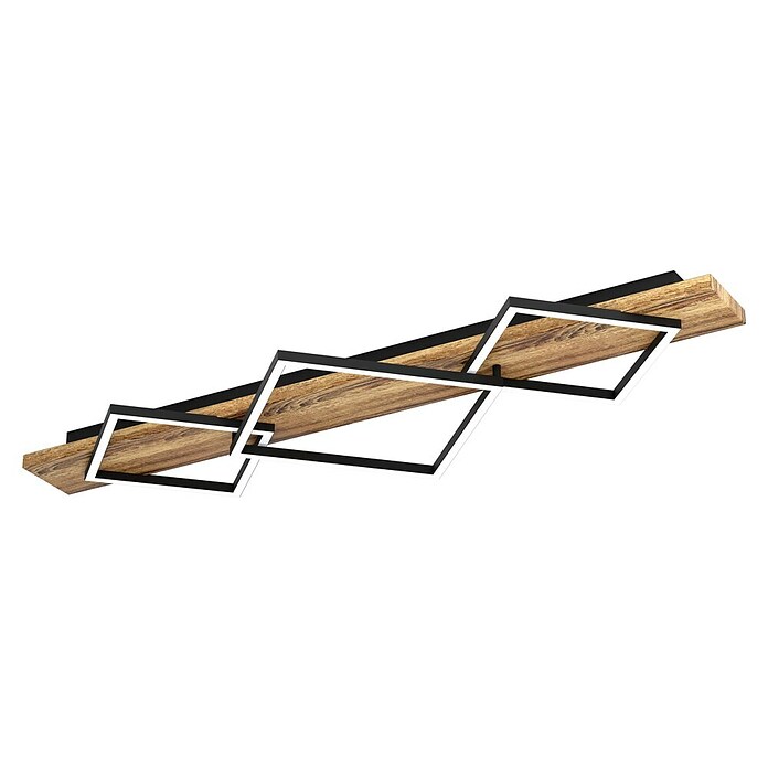 Eglo Plafón LED Boyal (29 W, An x L: 40,5 x 101 cm, Marrón, Blanco cálido) | BAUHAUS