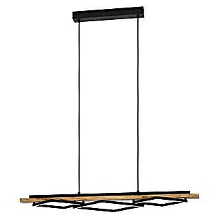 Eglo Boyal Lámpara colgante LED (29 W, L x An x Al: 110 cm x 40 mm x 110 cm, Marrón, Blanco cálido)