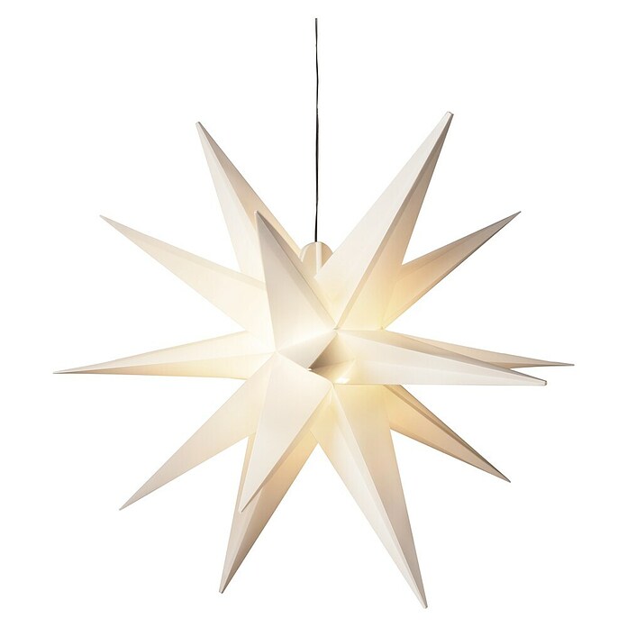 Konstsmide Weihnachtsleuchte 3D-Stern (Weiß, Durchmesser: 80 cm) | BAUHAUS
