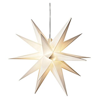 Konstsmide Weihnachtsleuchte 3D-Stern (Weiß, Durchmesser: 80 cm)