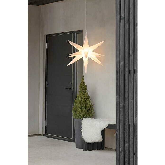 Konstsmide Weihnachtsleuchte 3D-Stern (Weiß, Durchmesser: 80 cm) | BAUHAUS