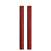 LED-Stabkerzen (Ø x H: 2 x 25 cm, Rot/Gold, 2 Stk.) | BAUHAUS