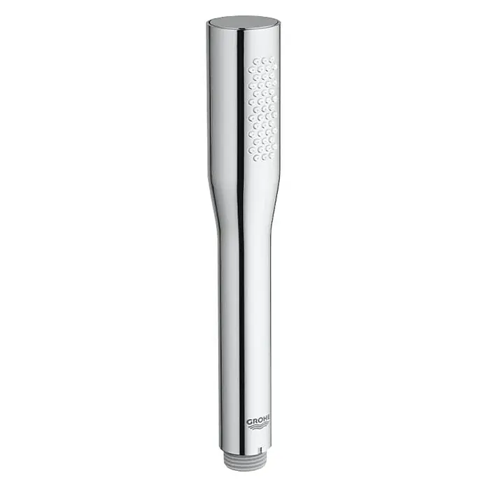 Grohe Euphoria Cosmopolitan Handbrause Stick - Anzahl Funktionen: 1 Stk., Chrom - Diese Aufnahme zeigt eine elegante Grohe Handbrause, die mit ihrem glänzenden Chrom-Finish und ihrem modernen Design überzeugt.
