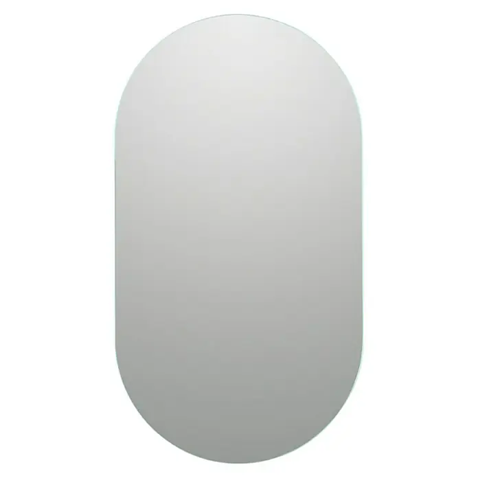 Bath Stage Espejo con luz B-950 - 50 x 90 cm, Ácido, Ovalada - Espejo redondo gris con un toque de verde, que añade un toque de elegancia a cualquier habitación, garantizando un aspecto moderno y elegante.
