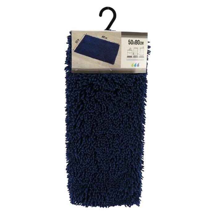 Kupaonski tepih Mikrofiber Tendence  (D x Š: 50 x 80 cm, Tamno plava) | BAUHAUS