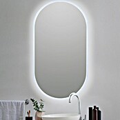 Bath Stage Espejo con luz LED B-950 (50 x 90 cm, Ácido, Ovalada) | BAUHAUS