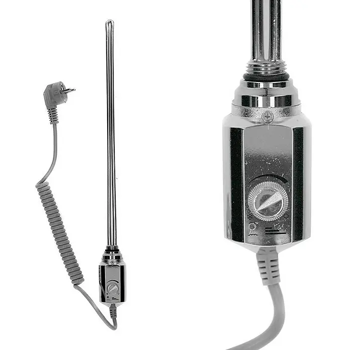 ECD Germany Elektro-Badheizkörper Designheizkörper Tharr Paneelheizkörper Flachheizkörper Wandheizung - B x H: 50 x 95 cm - Handtuchwärmer-Heizelement mit Thermostat und Spiralkabel. Ideal zum Nachrüsten von Badheizkörpern für wohlige Wärme.