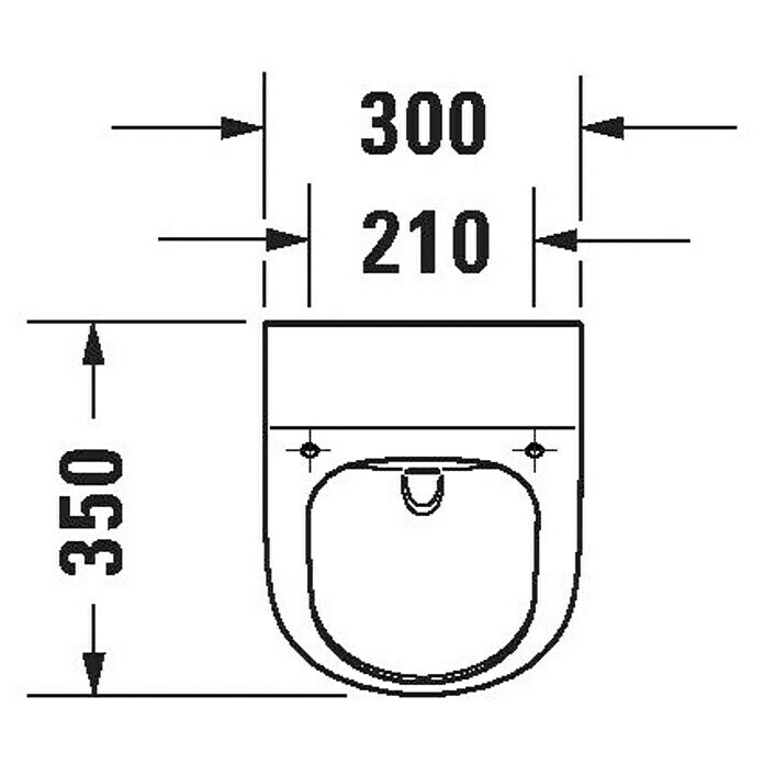 Duravit ME by Starck UrinalGeeignet für: Montage mit Deckel, Unbeschichtet, Zulauf: Hinten, Absaugspülung, Farbe: Weiß, Ohne Zielobjekt Sketch