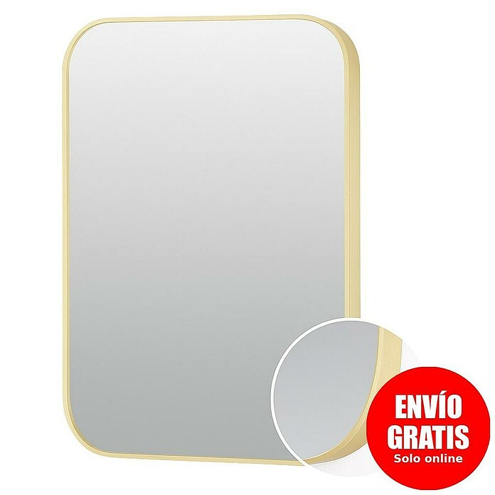 Bath Stage Espejo de pared B-957 (60 x 80 cm, Oro viejo) | BAUHAUS