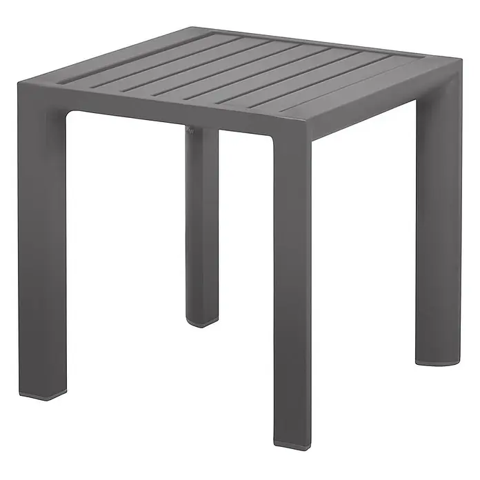 Kai Wiechmann Garten-Beistelltisch - Quadratisch, Taupe - Grauer quadratischer Outdoor-Beistelltisch mit Lattenrostplatte und robustem Rahmen, ideal für Garten und Terrasse.