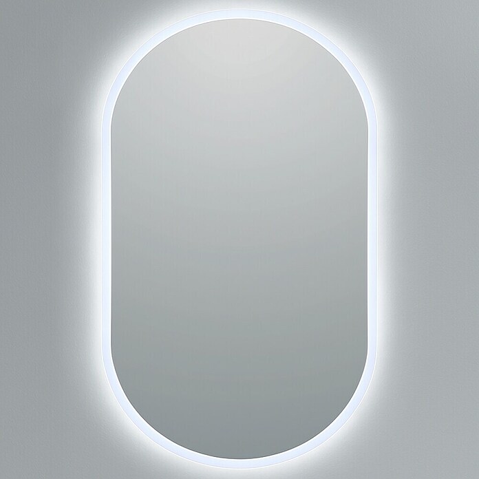 Bath Stage Espejo con luz B-950 (50 x 90 cm, Incoloro, Ovalada) | BAUHAUS
