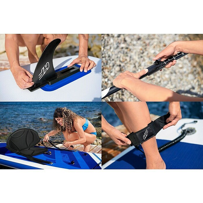 Bestway Juego de paddle surf Oceana (L x An x Al: 305 x 84 x 12 cm, Carga útil: 120 kg, Hinchable) | BAUHAUS