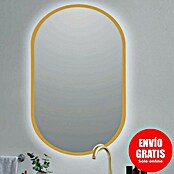 Bath Stage Espejo con luz LED B-950 (50 x 90 cm, Oro, Ovalada) | BAUHAUS