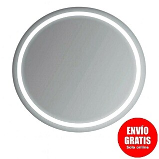 Bath Stage Espejo con luz LED B-920 (Diámetro: 60 cm, Blanco frío)