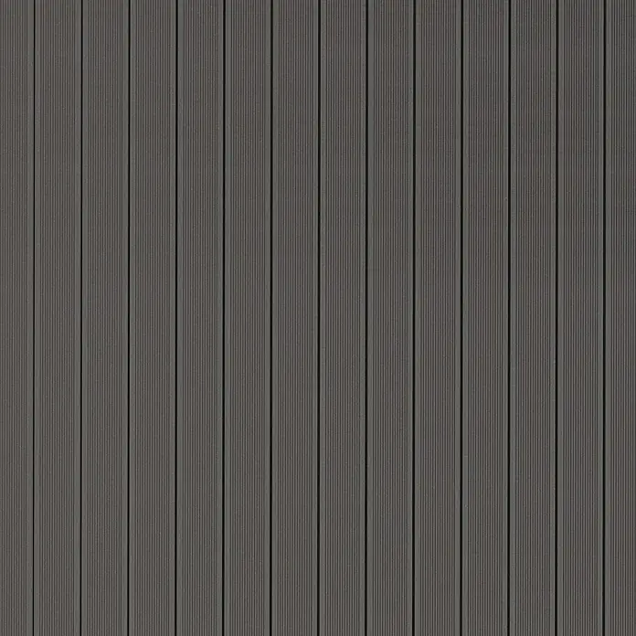 Kovalex WPC-Terrassendiele Exklusiv nach Maß - Grau, Gebürstet, 320 x 14,5 x 2,6 cm - Graue Verbundholz-Terrassendielen mit feiner Riffelung erzeugen ein modernes, stilvolles Erscheinungsbild für Außenbereiche.