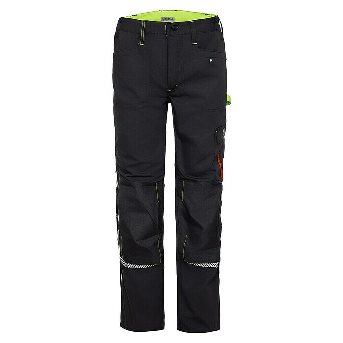 Terrax Workwear Herren-Arbeitshose (Konfektionsgröße: 48, Schwarz/Limette) | BAUHAUS