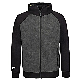 Sweatjacke (XL, Dunkelgrau/Schwarz)