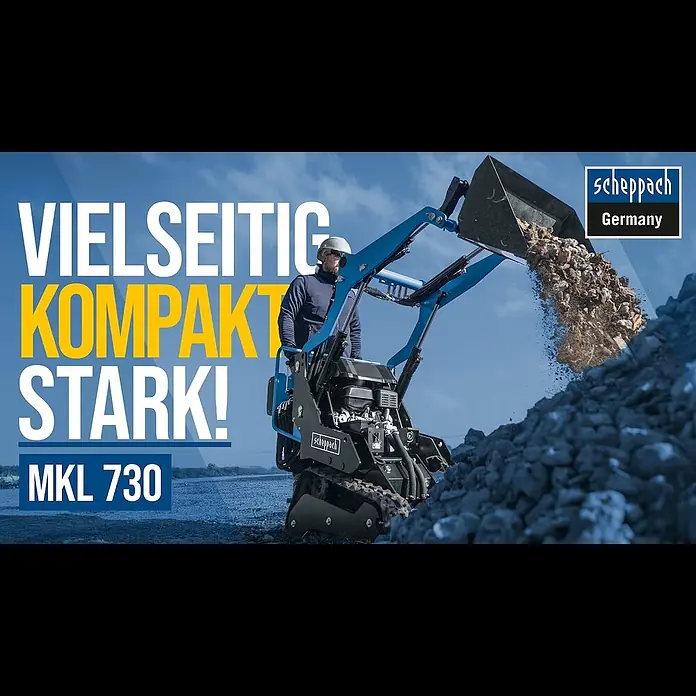 Scheppach Kompaktlader MKL730 - Benzin, Traglast: 200 kg, Tankvolumen: 6 l - Scheppach Kompaktlader MKL730  Alle Funktionen & Zubehr im Einsatz!  #frontlader #kompaktlader