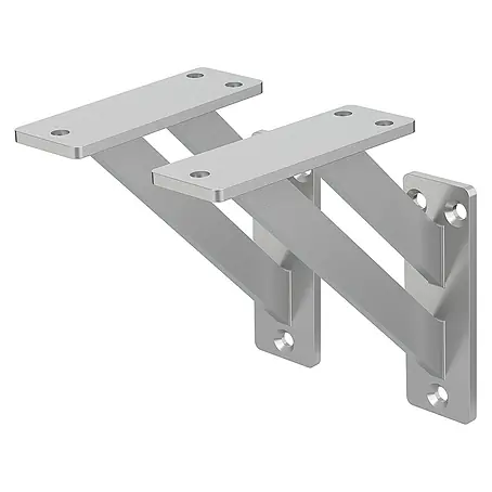 ML-Design  Metallregal Wandkonsole Silber Regalstütze Wandregal Regalwinkel Regalhalterungen